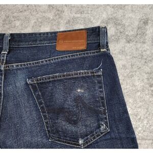 A&G Jeans Men's 38x34 Blue Zipper Straight Classic